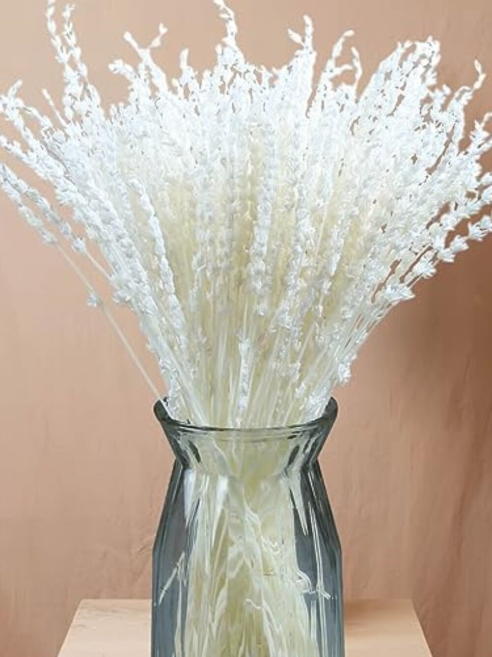 New Iory White 180+Stems Dried Lavender Flowers Bundle-15''-17''Real Bleaching